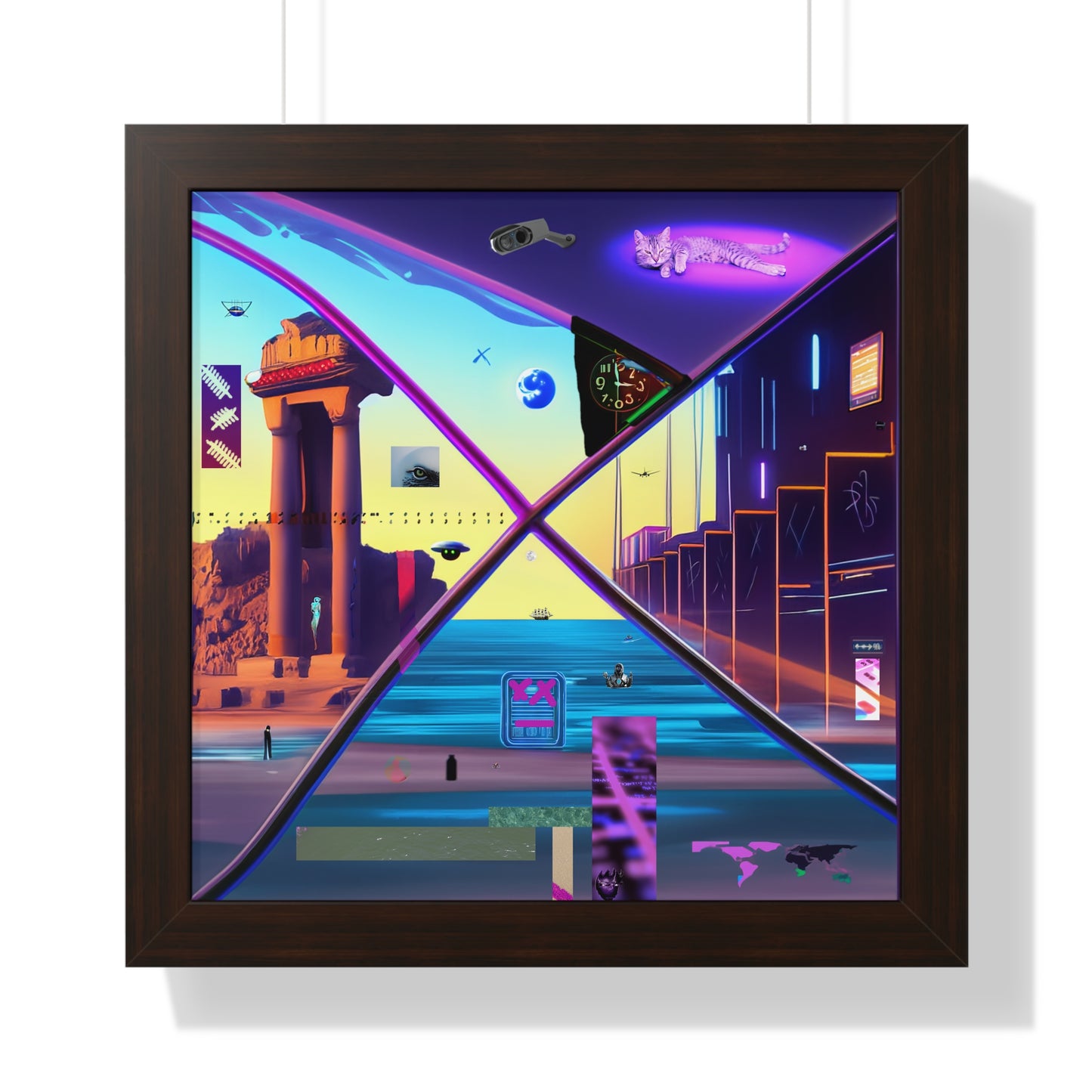 Sfork Dimensional Window: Surreal Neon Odyssey Portal