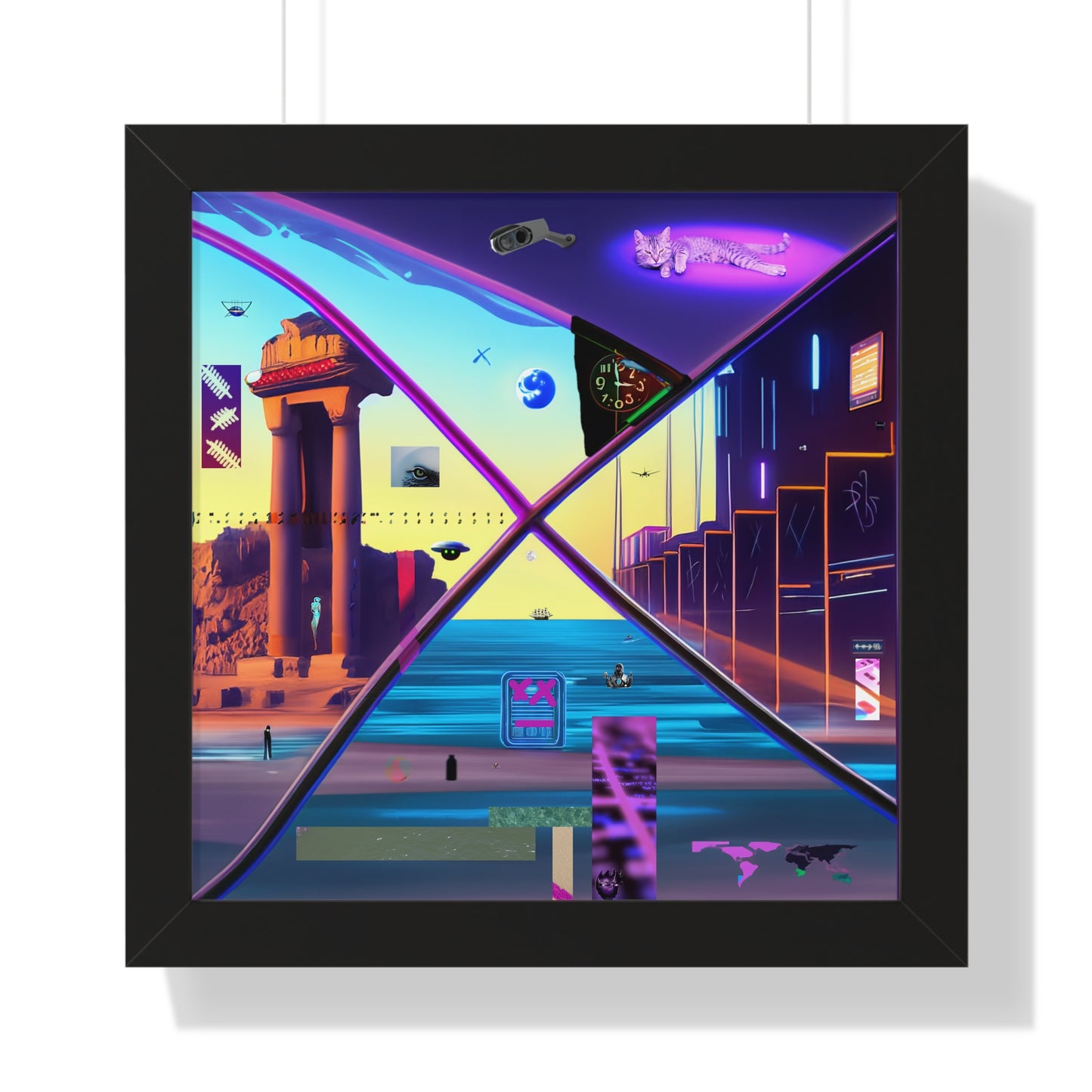 Sfork Dimensional Window: Surreal Neon Odyssey Portal