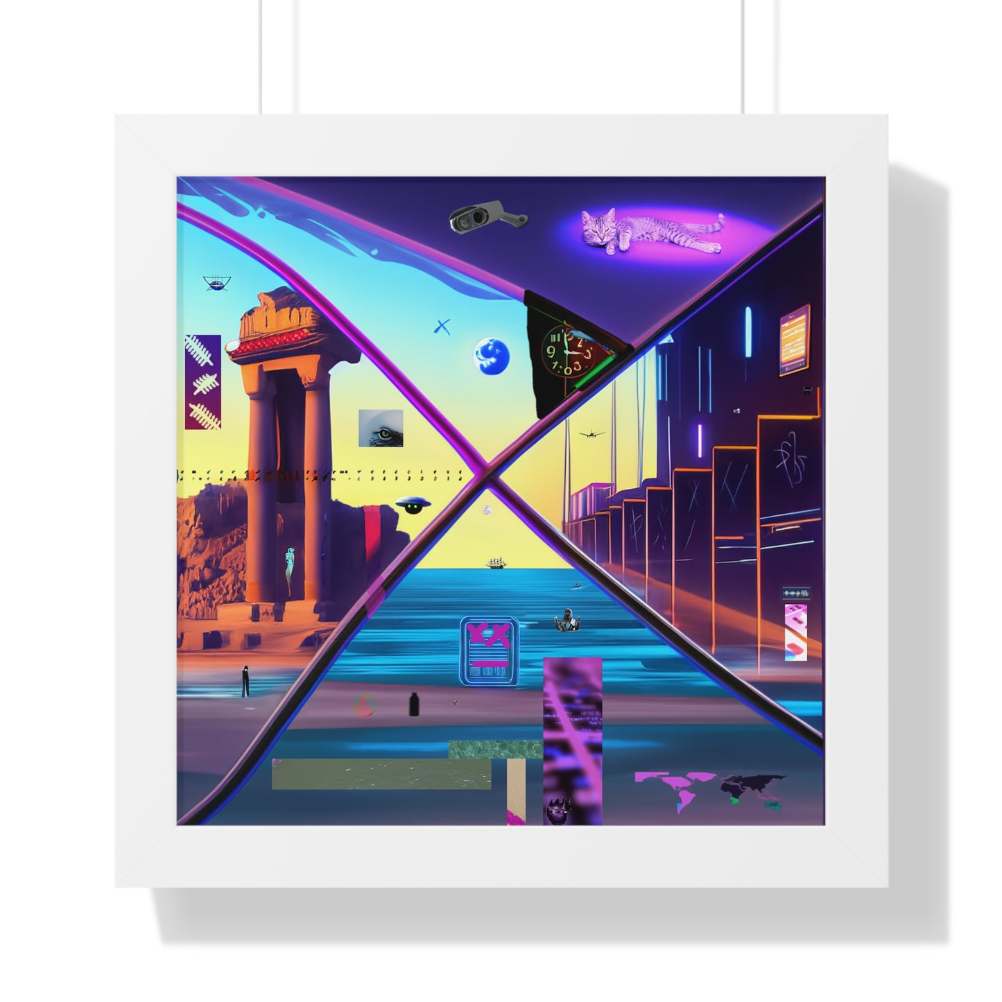 Sfork Dimensional Window: Surreal Neon Odyssey Portal